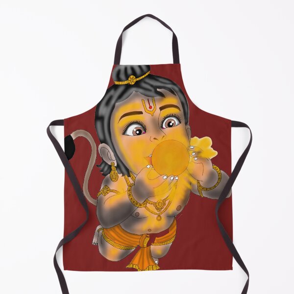 Item preview, Child Hanuman Eating Surya (Sun) – Mythological Divine Artwork designed and sold by Harshit_Digital_Arts.