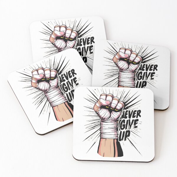 Item preview, "Never Give Up - Motivational Clenched Fist Design" designed and sold by Draphenix .