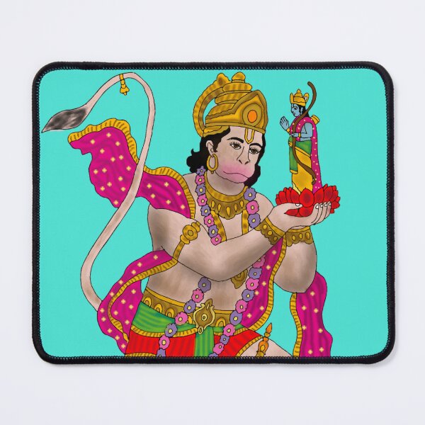 Item preview, Lord Hanuman – Devotion and Strength Artwork designed and sold by Harshit_Digital_Arts.