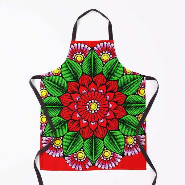 Item preview, Red Flower Mandala designed and sold by ViaARTfactory.