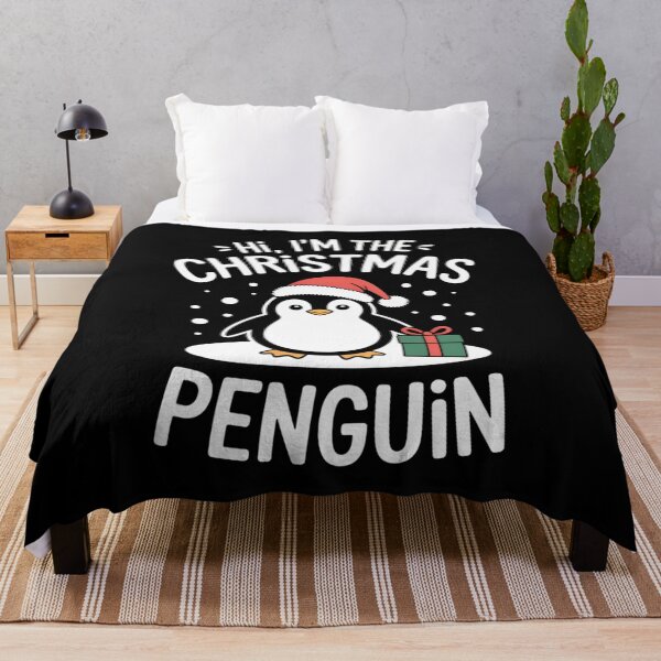 Item preview, Hi, I’m the Christmas Penguin with Gift and Santa Hat designed and sold by Gogetgiggles.