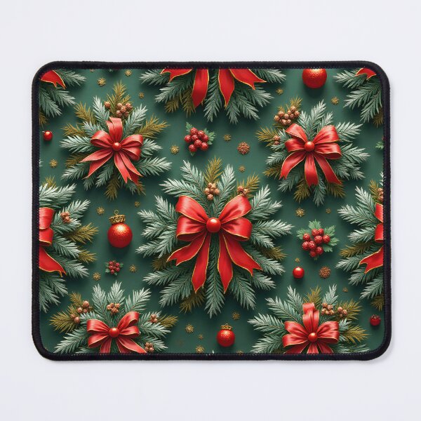 Item preview, Christmas tree branches with red bows designed and sold by BDLdesigns.
