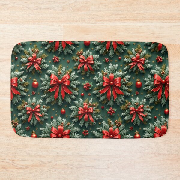 Item preview, Christmas tree branches with red bows designed and sold by BDLdesigns.