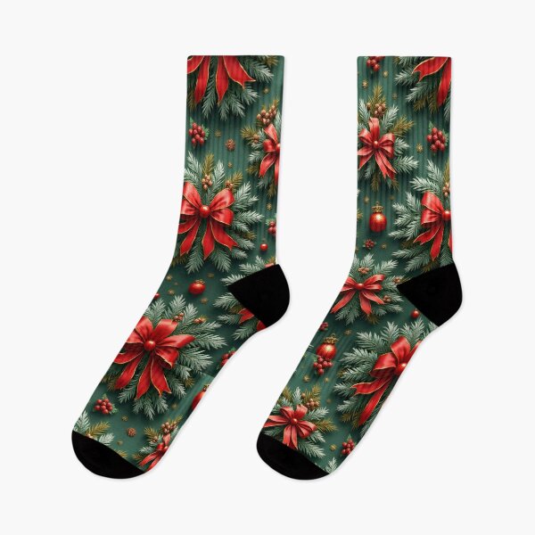 Item preview, Christmas tree branches with red bows designed and sold by BDLdesigns.
