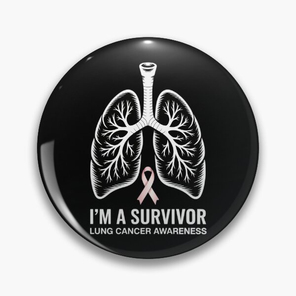 Item preview, I'm A Survivor Lung Cancer Awareness Month White Ribbon designed and sold by PunkNation-Arts.
