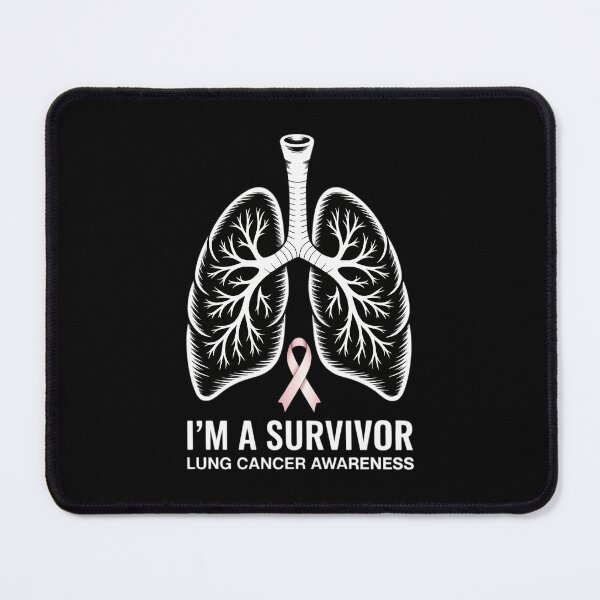 Item preview, I'm A Survivor Lung Cancer Awareness Month White Ribbon designed and sold by PunkNation-Arts.