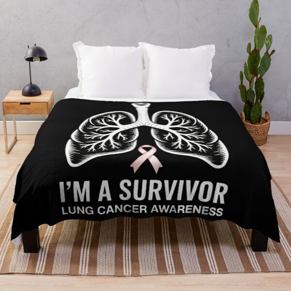 Item preview, I'm A Survivor Lung Cancer Awareness Month White Ribbon designed and sold by PunkNation-Arts.