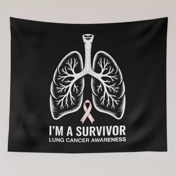 Item preview, I'm A Survivor Lung Cancer Awareness Month White Ribbon designed and sold by PunkNation-Arts.