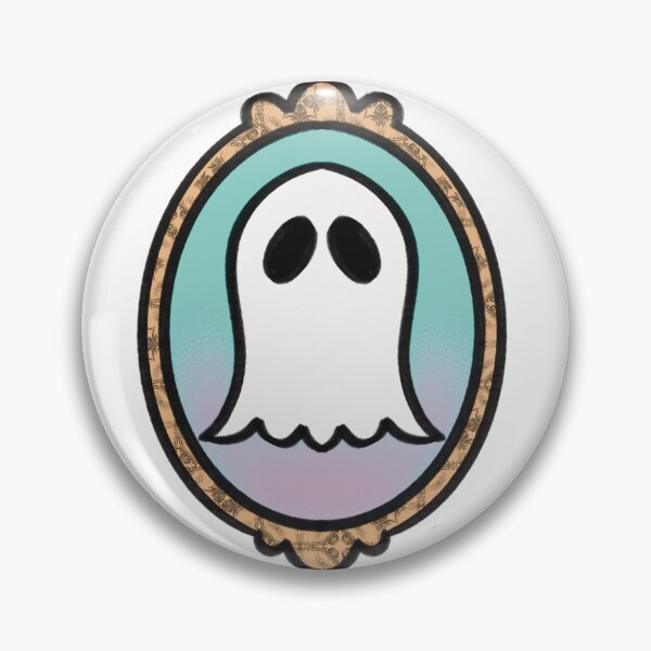 Item preview, Cute Ghost in Antique Gold Frame designed and sold by sleepyheadedbb.
