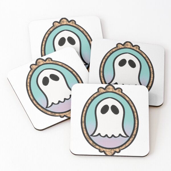 Item preview, Cute Ghost in Antique Gold Frame designed and sold by sleepyheadedbb.