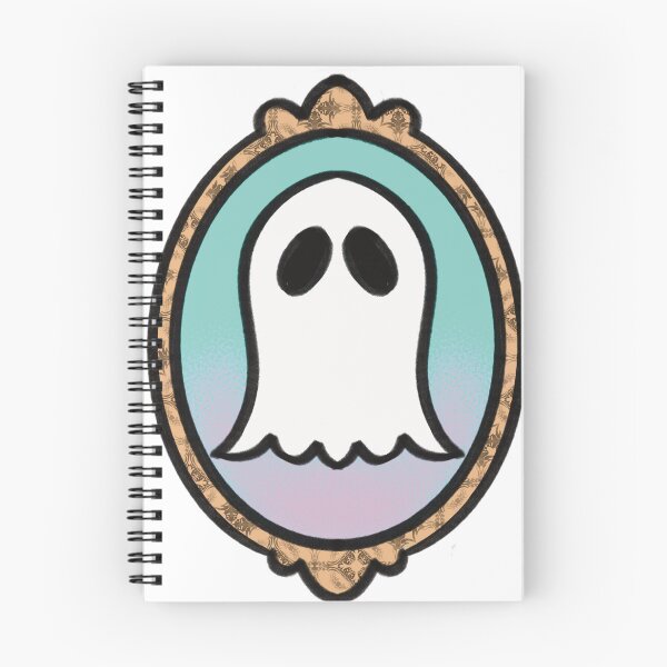 Item preview, Cute Ghost in Antique Gold Frame designed and sold by sleepyheadedbb.