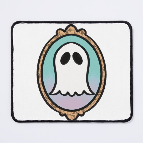 Item preview, Cute Ghost in Antique Gold Frame designed and sold by sleepyheadedbb.