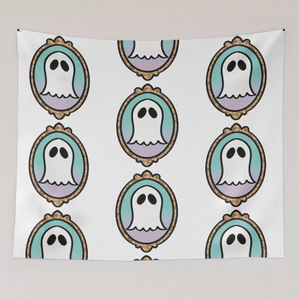 Item preview, Cute Ghost in Antique Gold Frame designed and sold by sleepyheadedbb.