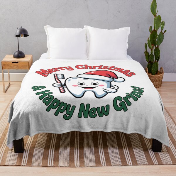 Item preview, Jolly Grin Gear: Merry Christmas Tooth T-Shirt – Dental Holiday Apparel Gift happy new grins designed and sold by Clothesbest.