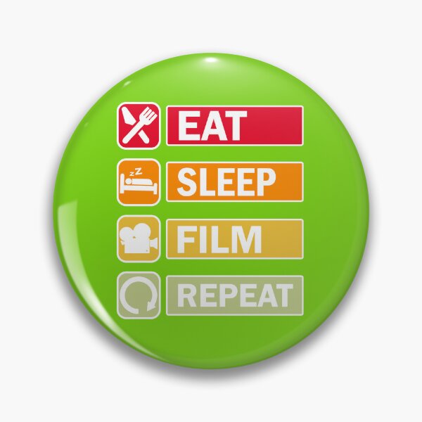 Item preview, Eat Sleep Film Repeat. Film lover, Movie Enthusiast designed and sold by DesignHouse07.