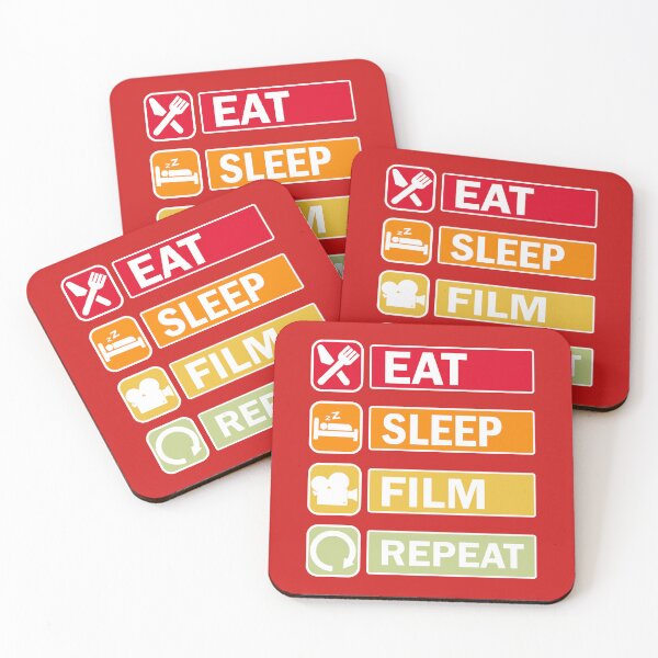 Item preview, Eat Sleep Film Repeat. Film lover, Movie Enthusiast designed and sold by DesignHouse07.