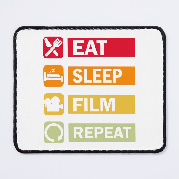 Item preview, Eat Sleep Film Repeat. Film lover, Movie Enthusiast designed and sold by DesignHouse07.