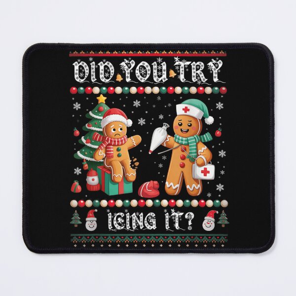 Item preview, Did You Try Icing It Funny Gingerbread Doctor Ugly Christmas Sweater designed and sold by GenioFin.