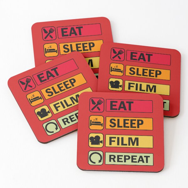 Item preview, Eat Sleep Film Repeat. Film lover, Movie Enthusiast designed and sold by DesignHouse07.
