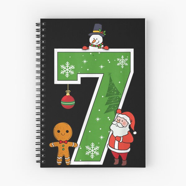 Item preview, Cute Christmas Number Seven Design Festive Santa Gingerbread Snowman designed and sold by GenioFin.