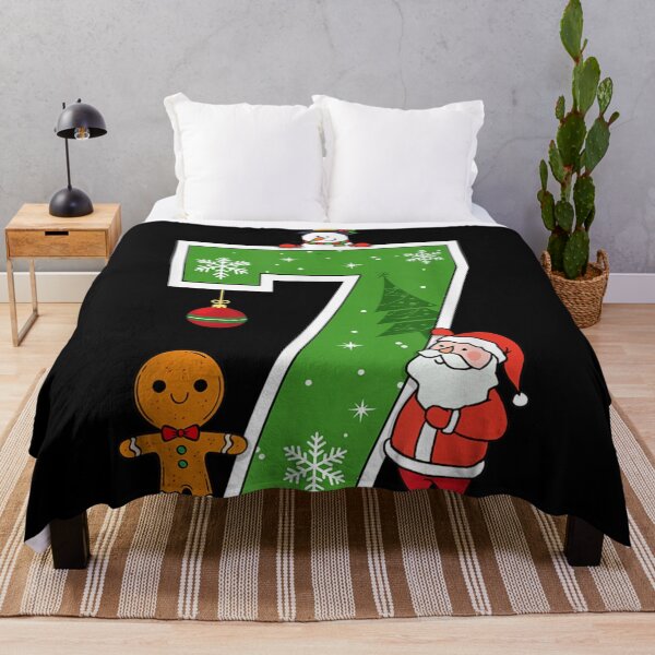 Item preview, Cute Christmas Number Seven Design Festive Santa Gingerbread Snowman designed and sold by GenioFin.