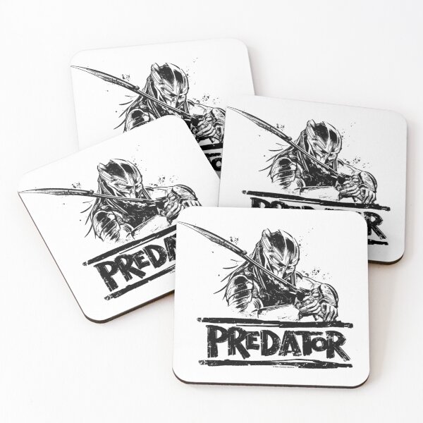 Item preview, Gritty Black and White Predator Sketch Art Movie Hunter Comic Style designed and sold by GenioFin.