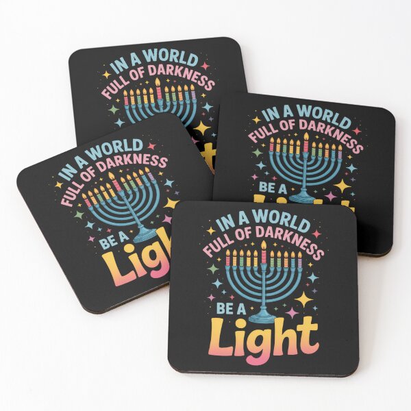 Item preview, In A World Full Of Darkness Be A Light Happy Hanukkah designed and sold by PunkNation-Arts.