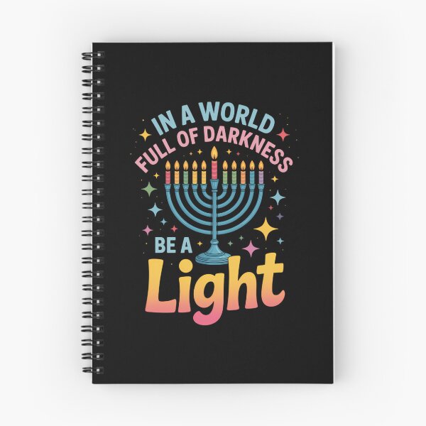 Item preview, In A World Full Of Darkness Be A Light Happy Hanukkah designed and sold by PunkNation-Arts.