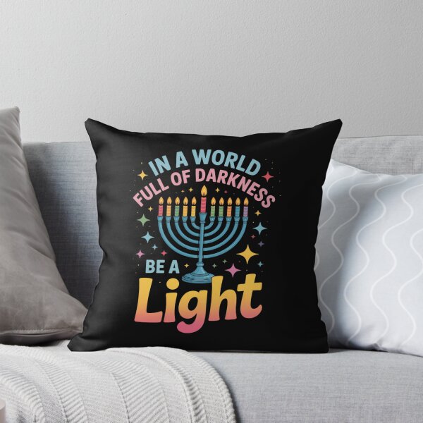 Item preview, In A World Full Of Darkness Be A Light Happy Hanukkah designed and sold by PunkNation-Arts.