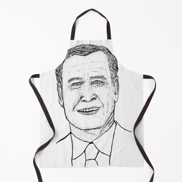 Item preview, George W. Bush Stipple Portrait - 43rd U.S. President Historical Art designed and sold by wbhny.