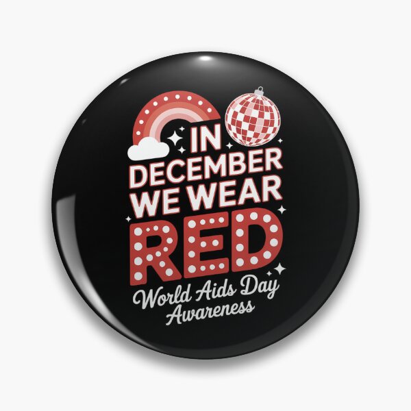 Item preview, In December We Wear Red For World Aids Day Awareness designed and sold by PunkNation-Arts.
