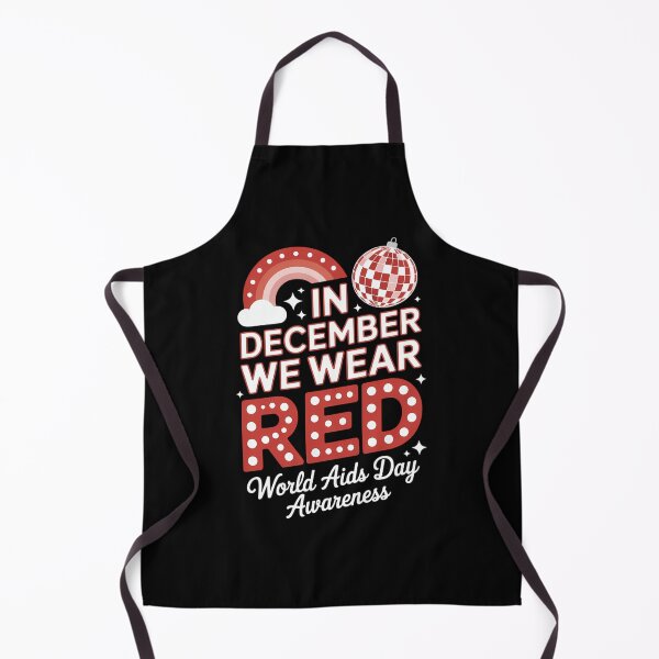 Item preview, In December We Wear Red For World Aids Day Awareness designed and sold by PunkNation-Arts.