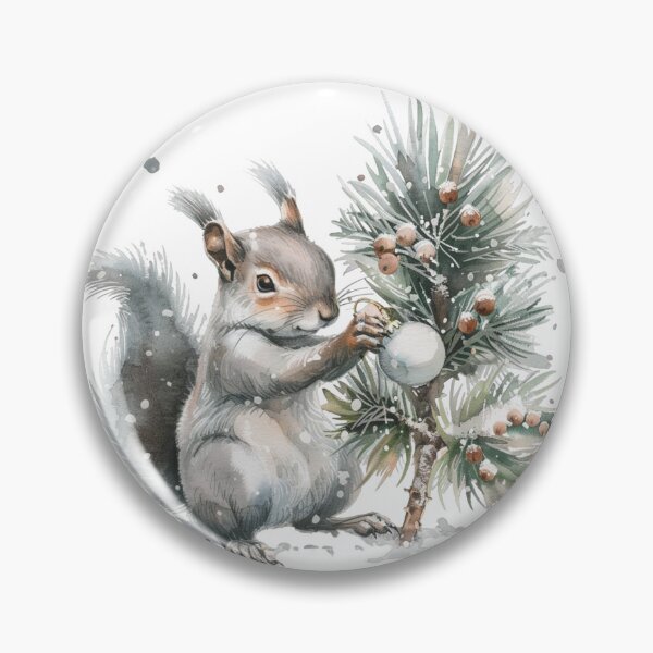 Item preview, Cozy Winter Woodland Animals • Squirrel Art designed and sold by Eagle Falls Animal Creations.
