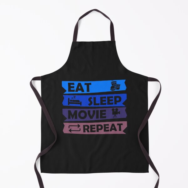 Item preview, Eat Sleep Movie Repeat, Funny Movie Quote, Film Buff, Movie Buff Gift Idea designed and sold by DesignHouse07.