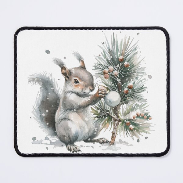 Item preview, Cozy Winter Woodland Animals • Squirrel Art designed and sold by Eagle Falls Animal Creations.