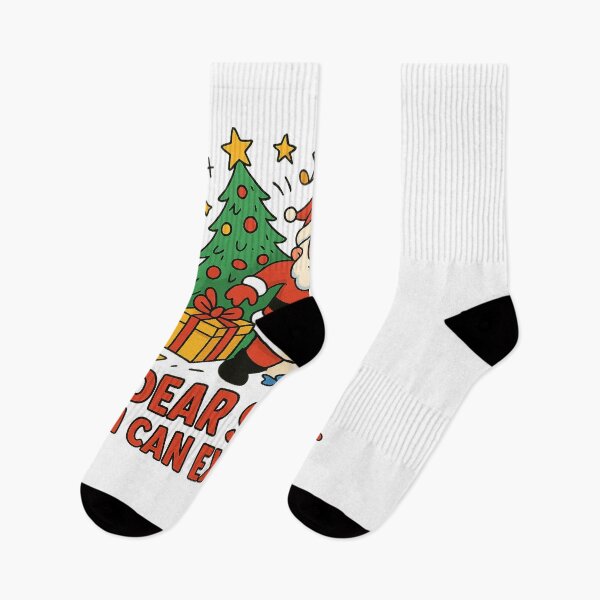 Item preview, Dear Santa, I Can Explain – Funny Christmas Chaos Design designed and sold by MeixGraphics.