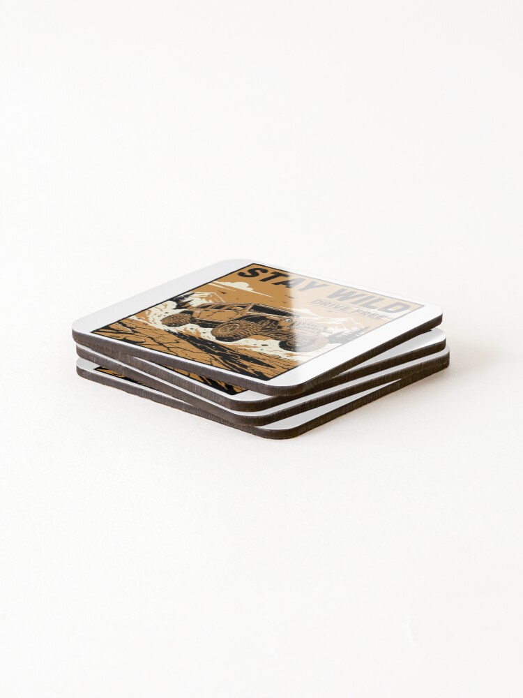 Thumbnail 4 of 5, Coasters (Set of 4), Into the Wild Ride designed and sold by RVN-RVN.
