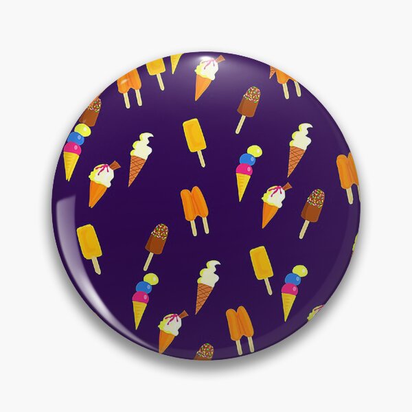 Item preview, Ice cream cornets and ice lollies on a dark purple background. designed and sold by claireseyeview.