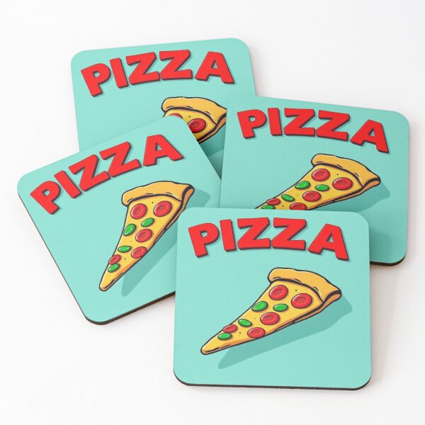Item preview, Light Blue Slice Of Pizza Pop Art Collection designed and sold by SaucyFoodTruck.
