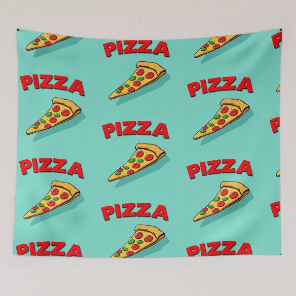Item preview, Light Blue Slice Of Pizza Pop Art Collection designed and sold by SaucyFoodTruck.