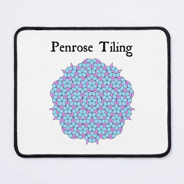 Item preview, Nerdy Vintage Penrose Tiling Science Teacher Black Text designed and sold by MathWare MathClips.