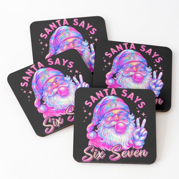 Item preview, Tie Dye Hippie Santa Says Six Seven Retro Christmas Peace Sign Graphic designed and sold by JolinChinn.