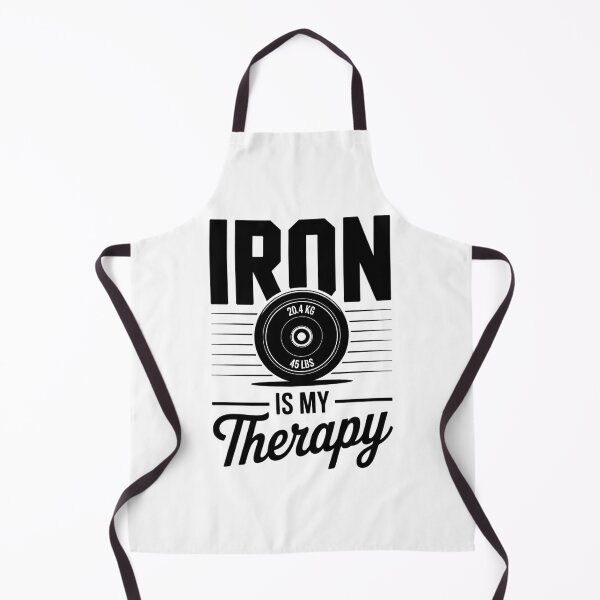 Item preview, Iron Is My Therapy Gym Weightlifting Fitness Workout designed and sold by PunkNation-Arts.