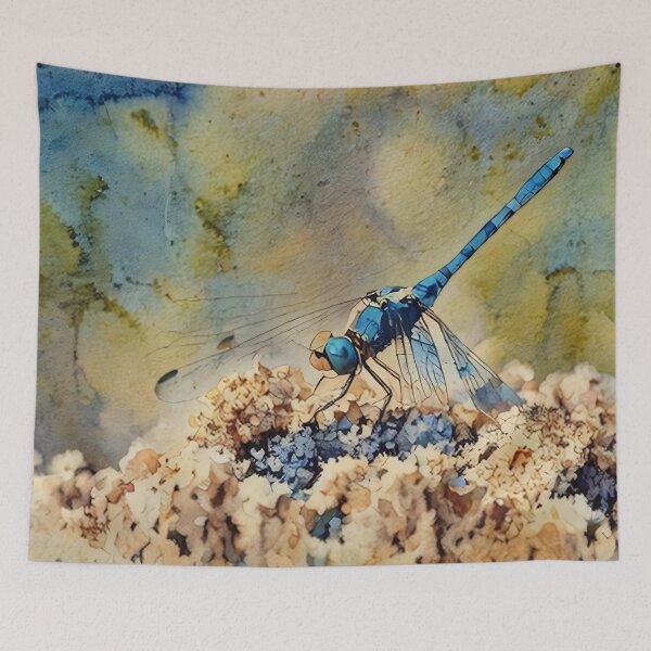 Item preview, Blue Dragonfly in Watercolor designed and sold by tomorrowsart.