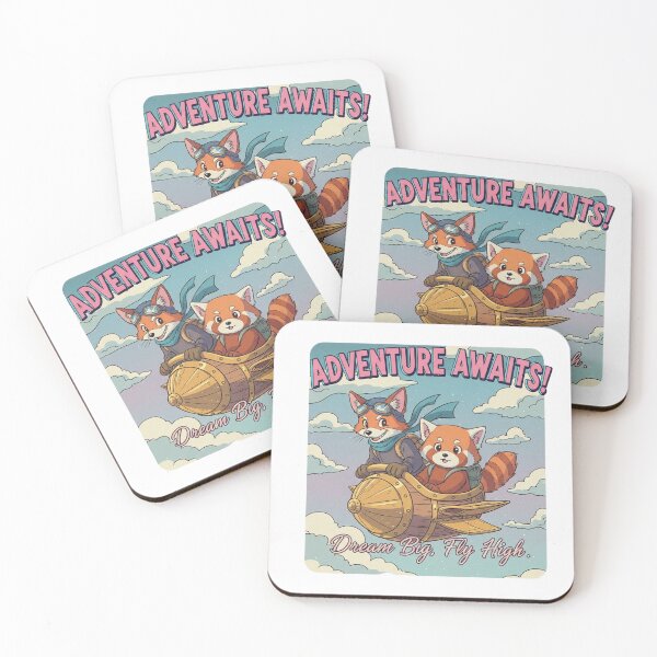 Item preview, "Adventure Awaits" Cute Animals Essential T-Shirt Design designed and sold by DIGITAL-RETRO.