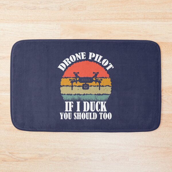 Item preview, Drone Pilot If I Duck You Should Too. Funny Drone Quote With Retro Sunset designed and sold by DesignHouse07.