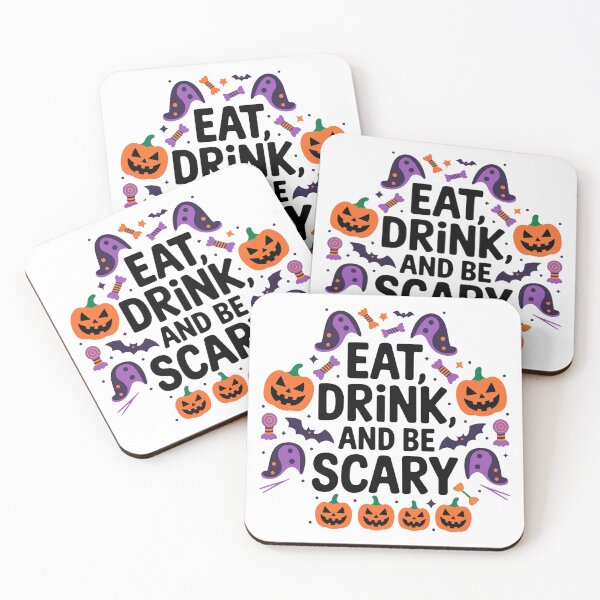 Item preview, Eat, Drink, and Be Scary - Halloween designed and sold by ArtzyFlow.