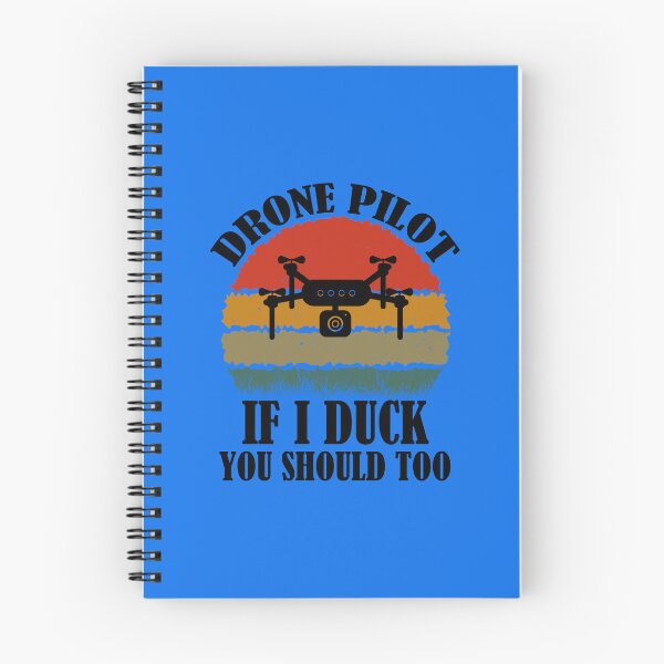 Item preview, Drone Pilot If I Duck You Should Too. Funny Drone Quote With Retro Sunset designed and sold by DesignHouse07.