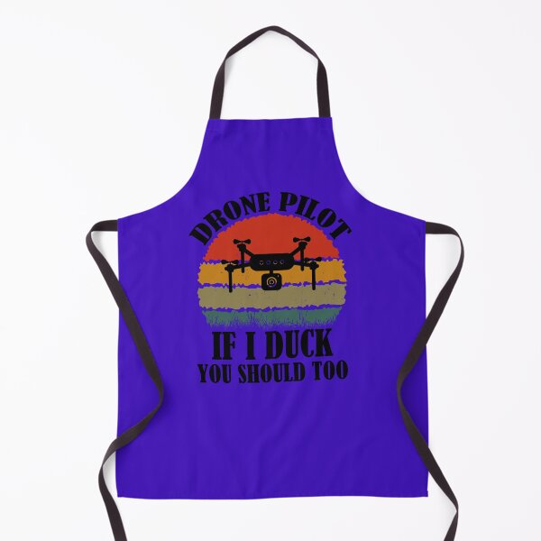 Item preview, Drone Pilot If I Duck You Should Too. Funny Drone Quote With Retro Sunset designed and sold by DesignHouse07.