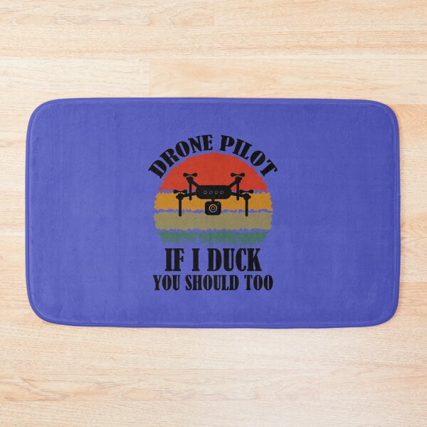 Item preview, Drone Pilot If I Duck You Should Too. Funny Drone Quote With Retro Sunset designed and sold by DesignHouse07.